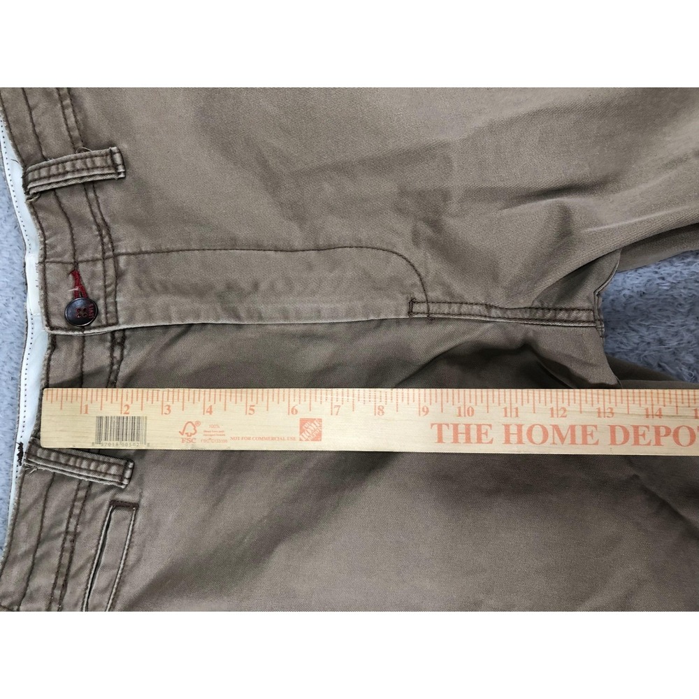 Y2K Levis Pants Men 35x30 (Tag 34x30) Brown Tab Twills Loose Boot Cut Distressed - Picture 5 of 9
